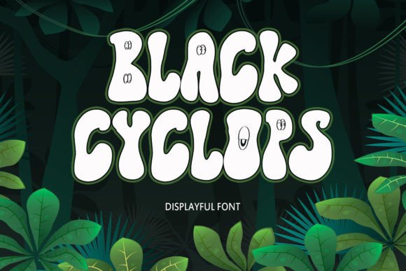 Black Cyclops Font: Bold Display Type for Campaigns