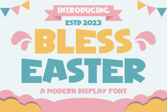 Bless Easter Font: Whimsical Display Typography for Web Design
