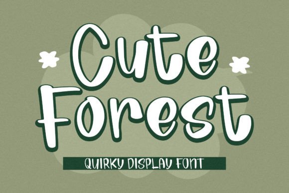Cute Forest Font: A Quirky Display Typeface for Branding