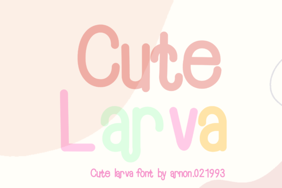 Cute Larva Font: A Friendly Display Typeface for Small Business Branding