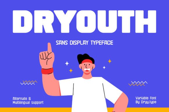 Dryouth Font: Playful Display Typography for Digital Campaigns
