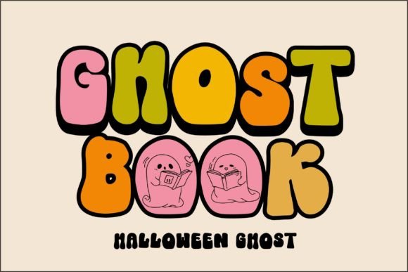 Ghost Book Font: Playful Display Type for Crafts