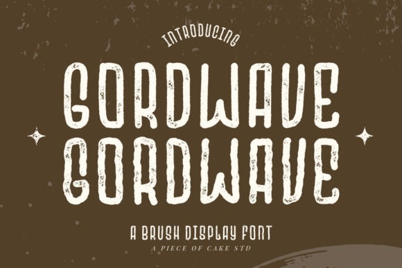 Gordwave Font: Organic Texture for Editorial Design