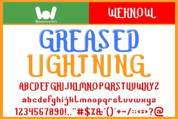 Greased Lightning Font Review for Web Design