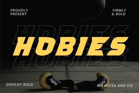 Hobies Font: Bold Editorial Typography for Publishers