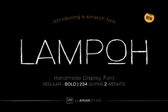 Lampoh Font Review: A Display Typeface for Web Design