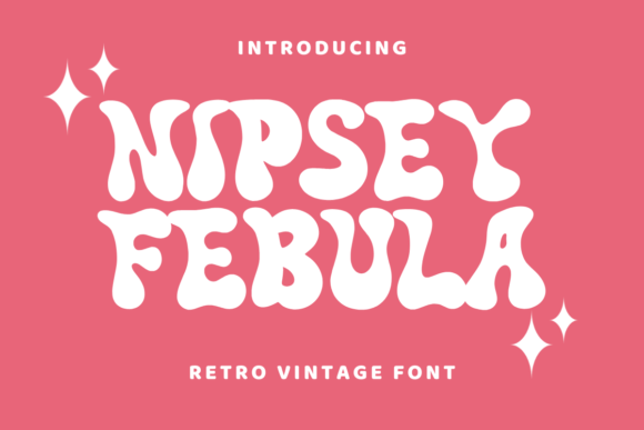 Nipsey Febula Font: Retro Charm for Handmade Products