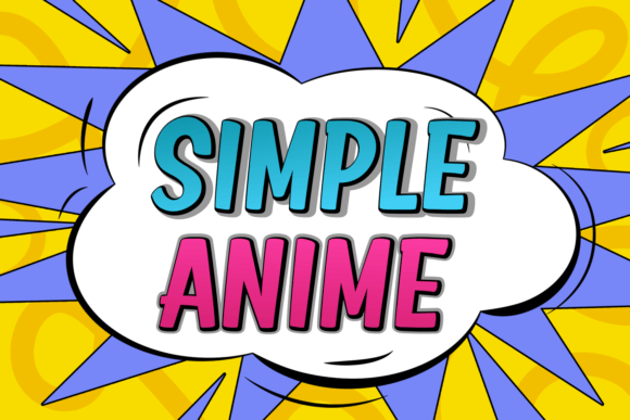 Simple Anime Font: Bold Branding for Small Business