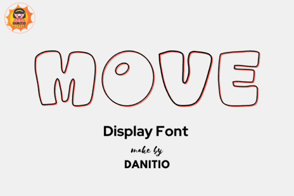 Testing the Move Font for Vintage Brand Identity Design