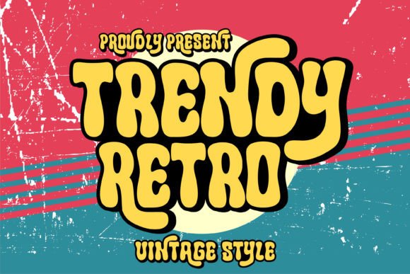Trendy Retro Font: Bold Display Type for Web Design